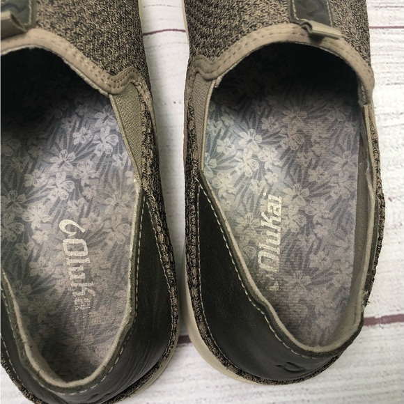 Olukai Alapa Men Size 11.5 Shoes Brown Mesh Drop-In Slip On - Picture 12 of 16